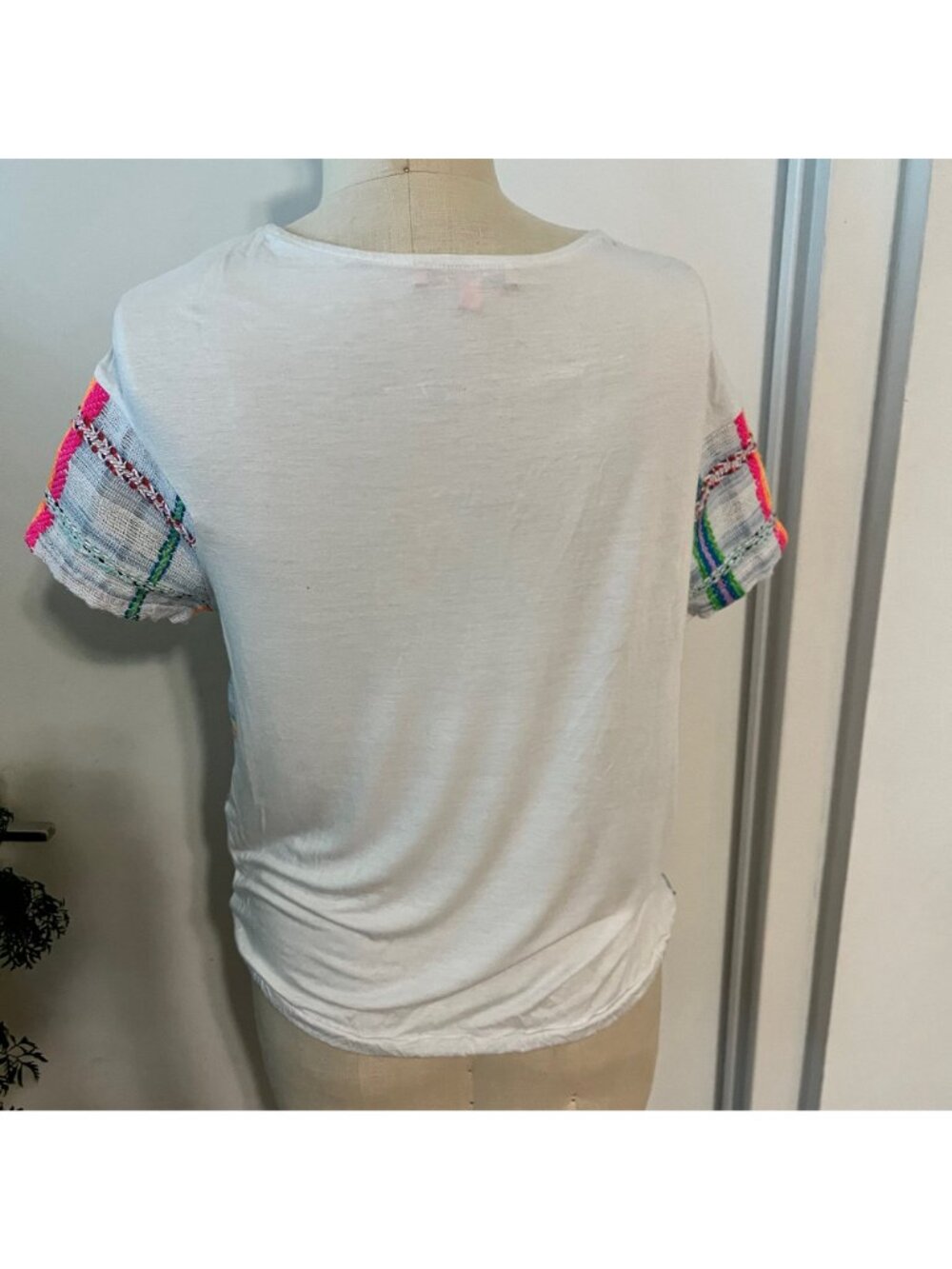 VILAGALLO Embroidered Knit and Jersey Top Size XS - Picture 3 of 8